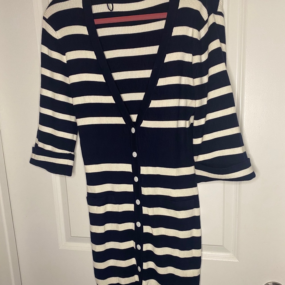 Striped sweater dress